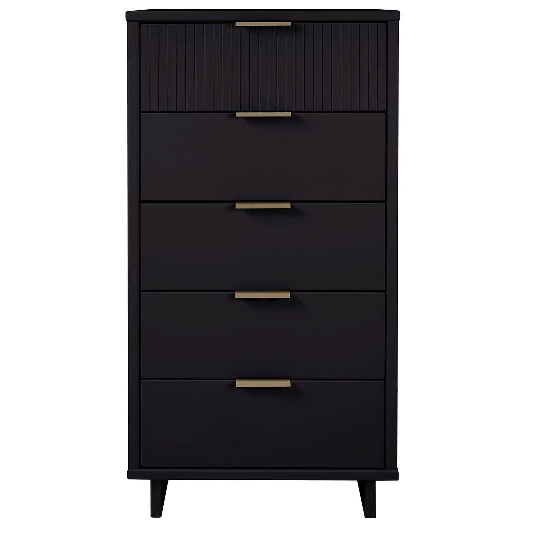 tall thin dresser Manhattan Comfort Granville Tall 24" Modern Narrow Dresser With 5 Draw – Kitchen Oasis