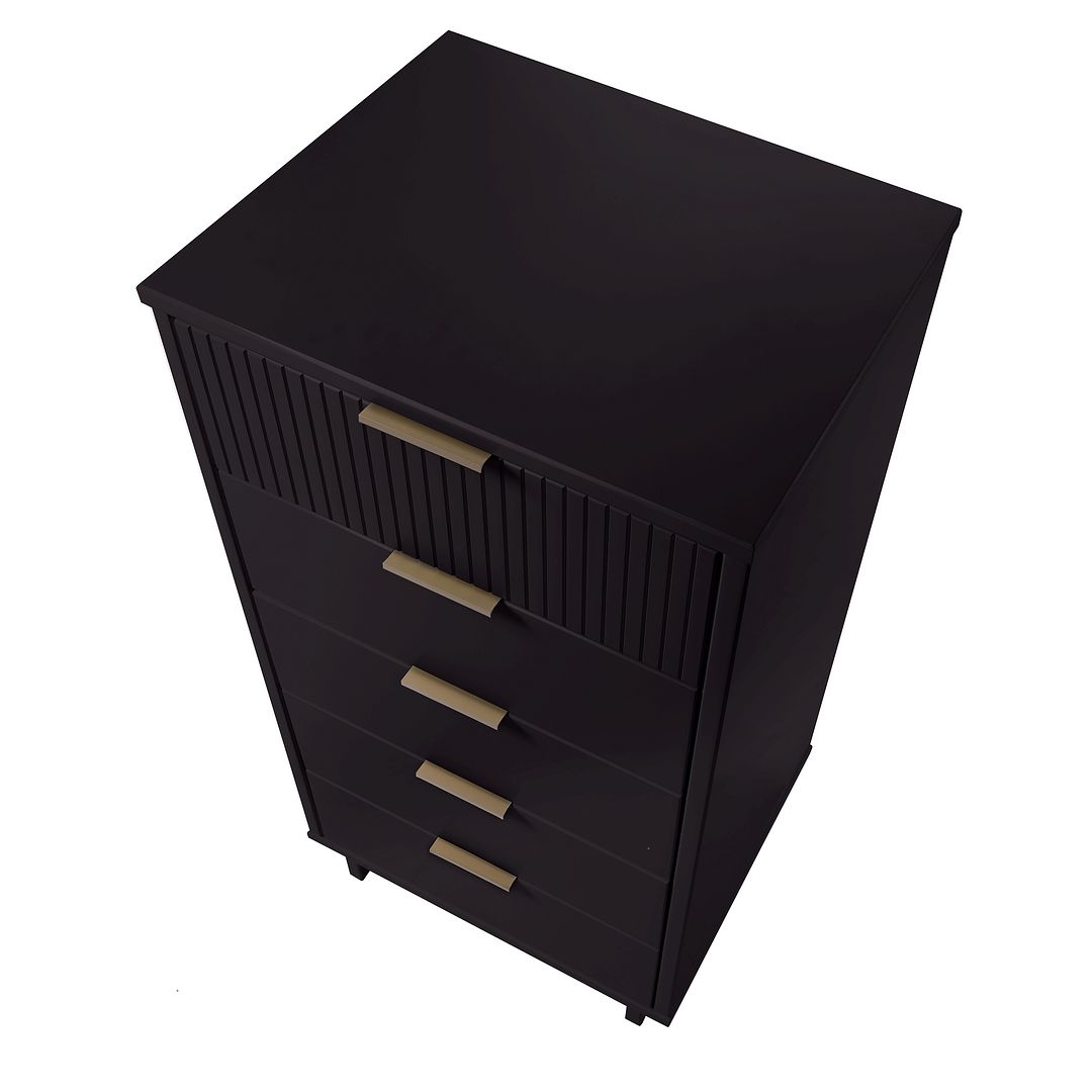 Manhattan Comfort Granville Tall 24" Modern Narrow Dresser With 5 Draw Kitchen Oasis Manhattan Comfort Granville Tall 24" Modern Narrow Dresser With 5 Draw Kitchen Oasis