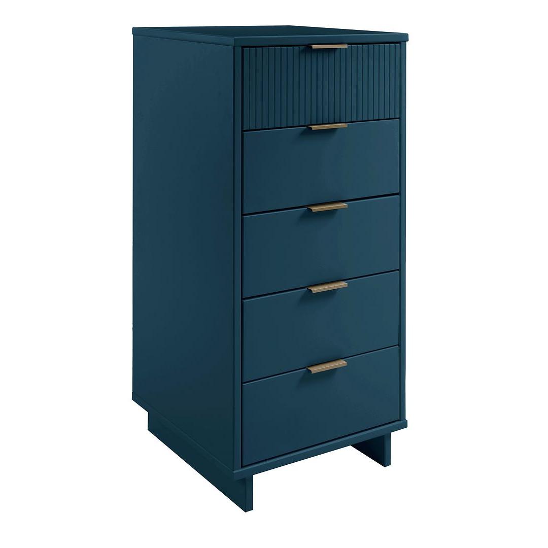 Manhattan Comfort Granville Tall 24" Modern Narrow Dresser With 5 Draw Kitchen Oasis Manhattan Comfort Granville Tall 24" Modern Narrow Dresser With 5 Draw Kitchen Oasis