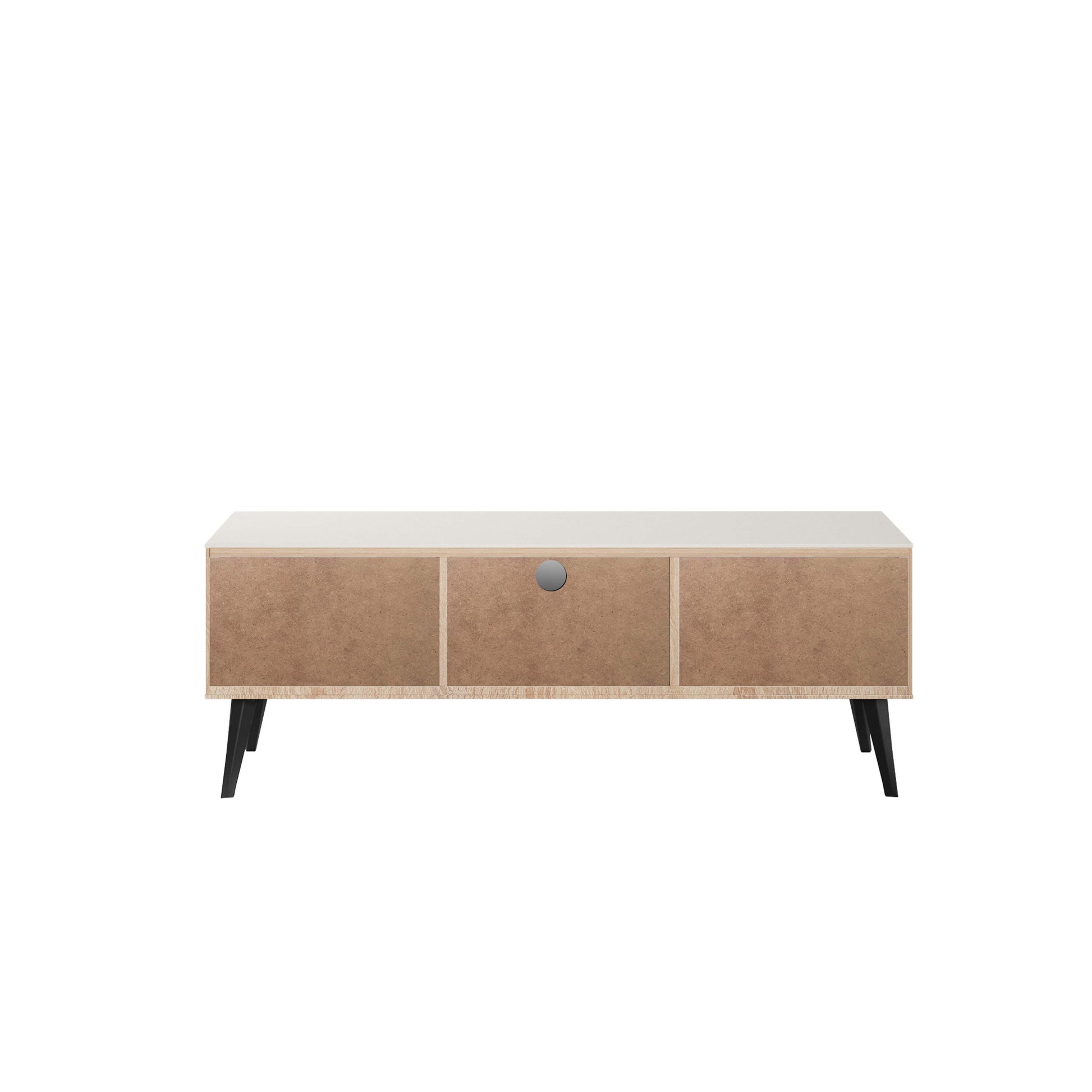 Manhattan Comfort Haley 56" Natural And Nude Mid-Century Modern TV Stand