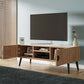 Manhattan Comfort Haley 56" Natural And Nude Mid-Century Modern TV Stand