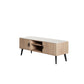 Manhattan Comfort Haley 56" Natural And Nude Mid-Century Modern TV Stand