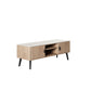 Manhattan Comfort Haley 56" Natural And Nude Mid-Century Modern TV Stand