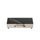 Manhattan Comfort Haley 56" White And Black Marble Mid-Century Modern TV Stand