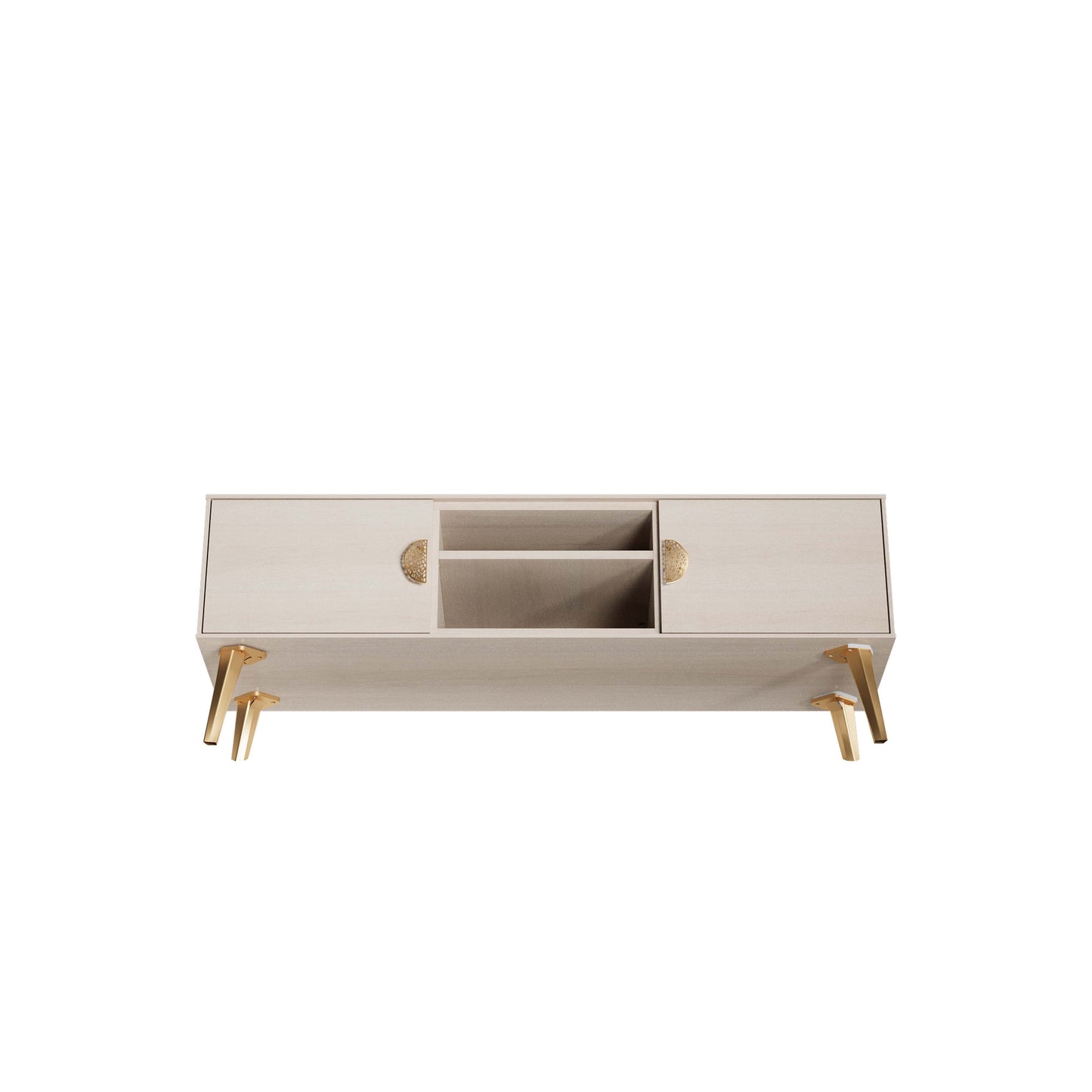 Manhattan Comfort Haley 56" White Mid-Century Modern TV Stand