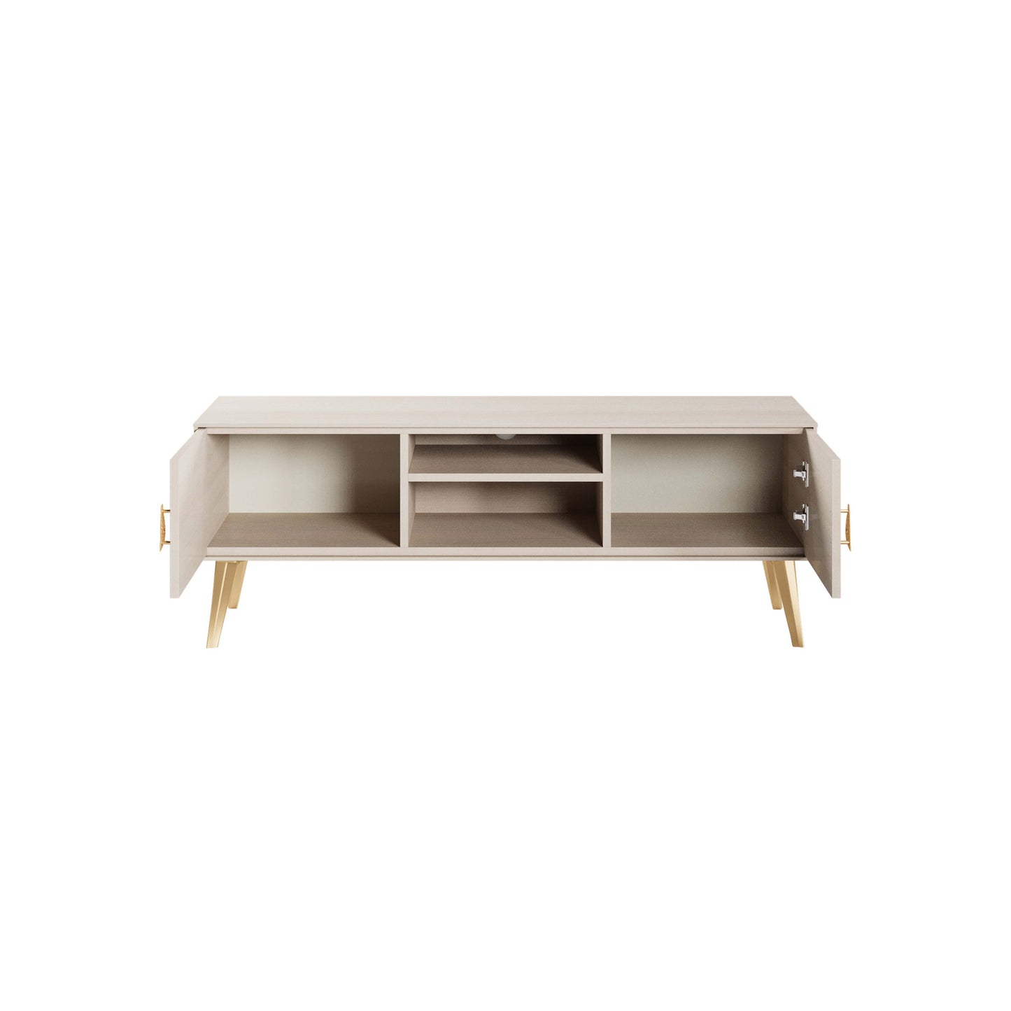 Manhattan Comfort Haley 56" White Mid-Century Modern TV Stand