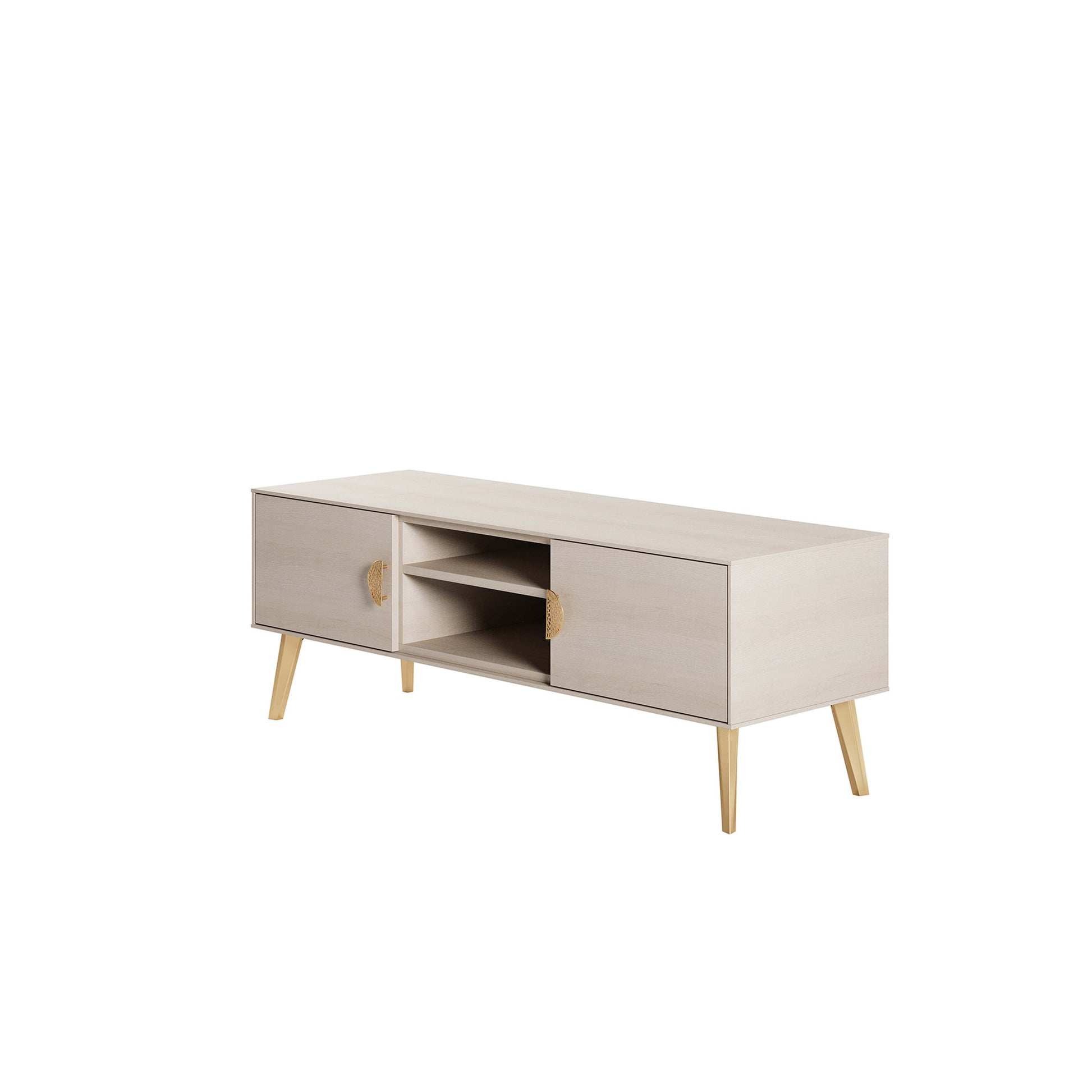 Manhattan Comfort Haley 56" White Mid-Century Modern TV Stand