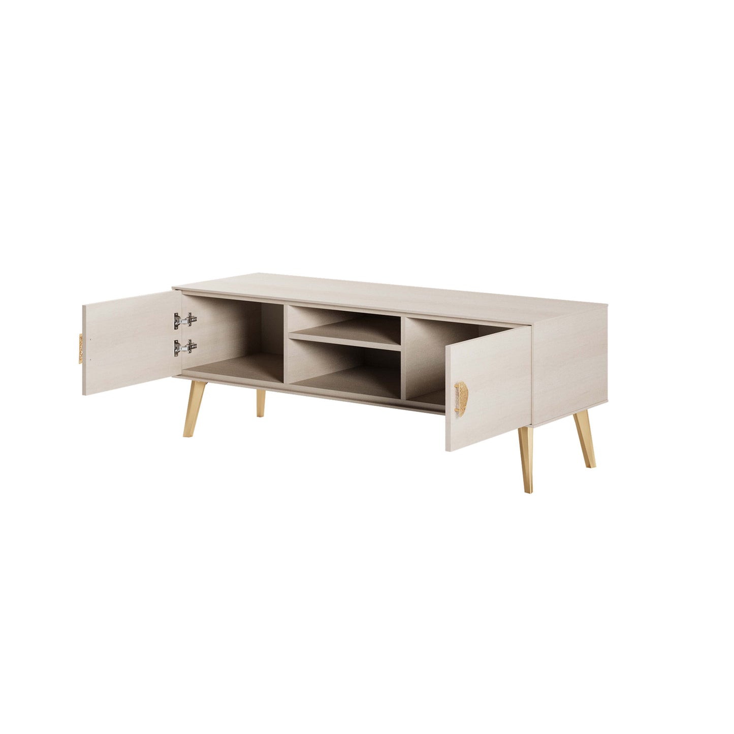 Manhattan Comfort Haley 56" White Mid-Century Modern TV Stand