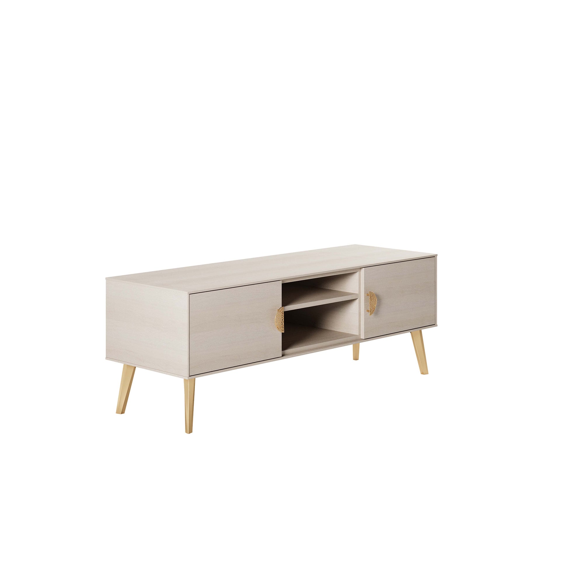 Manhattan Comfort Haley 56" White Mid-Century Modern TV Stand