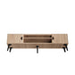 Manhattan Comfort Haley 71" Natural & Nude Mid-Century Modern TV Stand