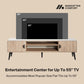 Manhattan Comfort Haley 71" Natural & Nude Mid-Century Modern TV Stand