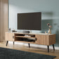 Manhattan Comfort Haley 71" Natural & Nude Mid-Century Modern TV Stand