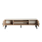 Manhattan Comfort Haley 71" Natural & Nude Mid-Century Modern TV Stand