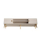 Manhattan Comfort Haley 71" White Mid-Century Modern TV Stand