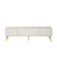 Manhattan Comfort Haley 71" White Mid-Century Modern TV Stand