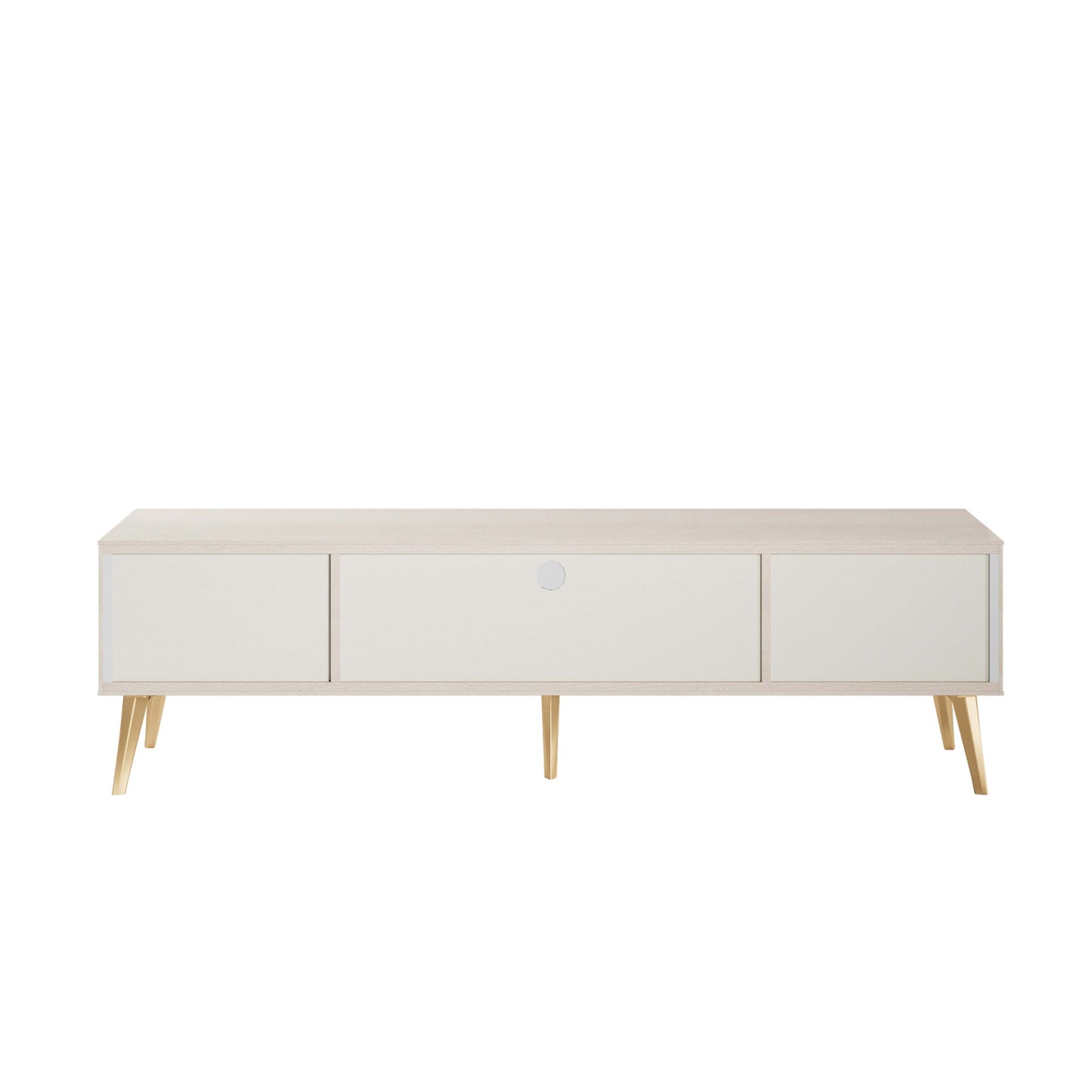 Manhattan Comfort Haley 71" White Mid-Century Modern TV Stand