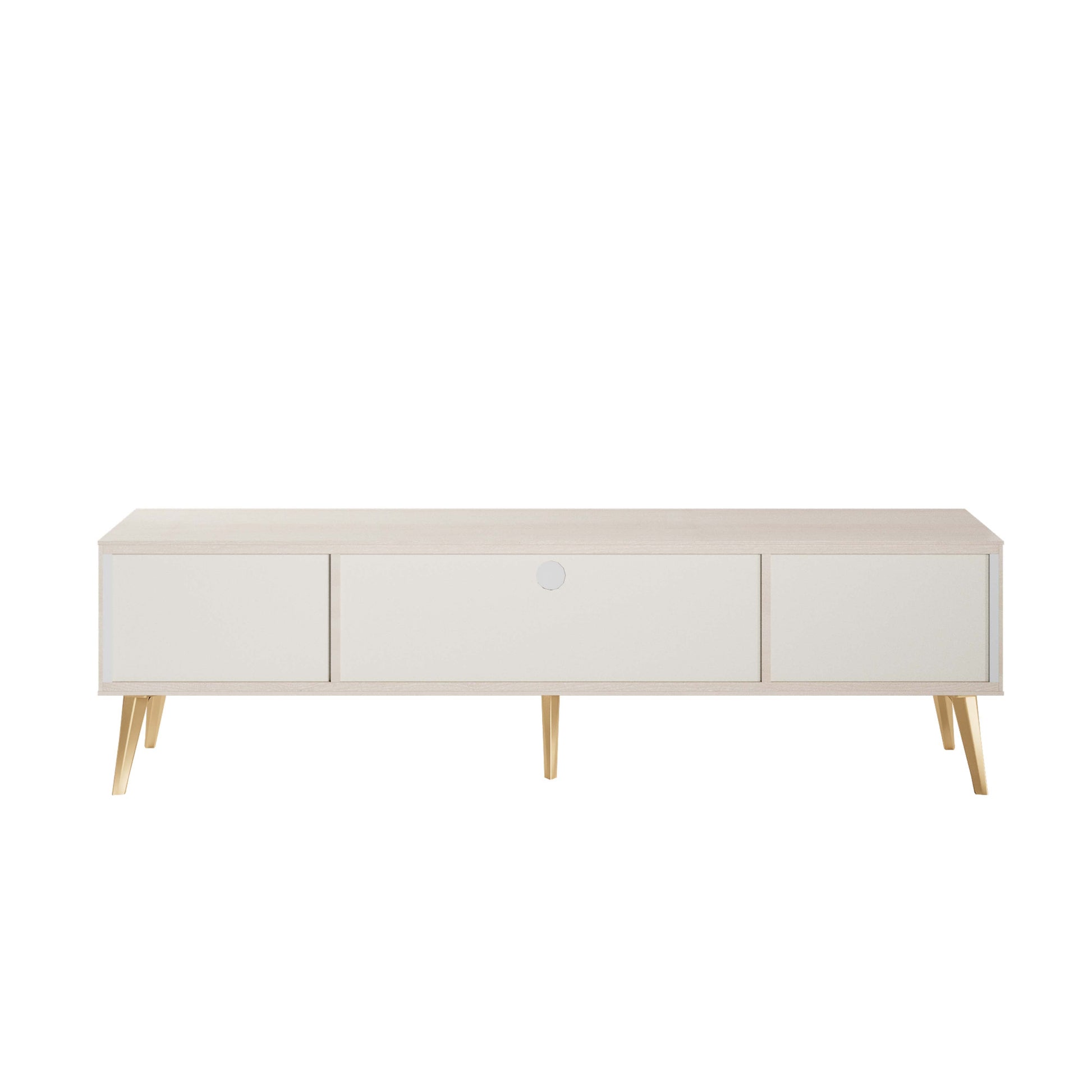 Manhattan Comfort Haley 71" White Mid-Century Modern TV Stand