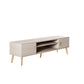 Manhattan Comfort Haley 71" White Mid-Century Modern TV Stand