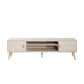 Manhattan Comfort Haley 71" White Mid-Century Modern TV Stand