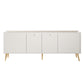 Manhattan Comfort Haley 79" White Mid-Century Modern Sideboard