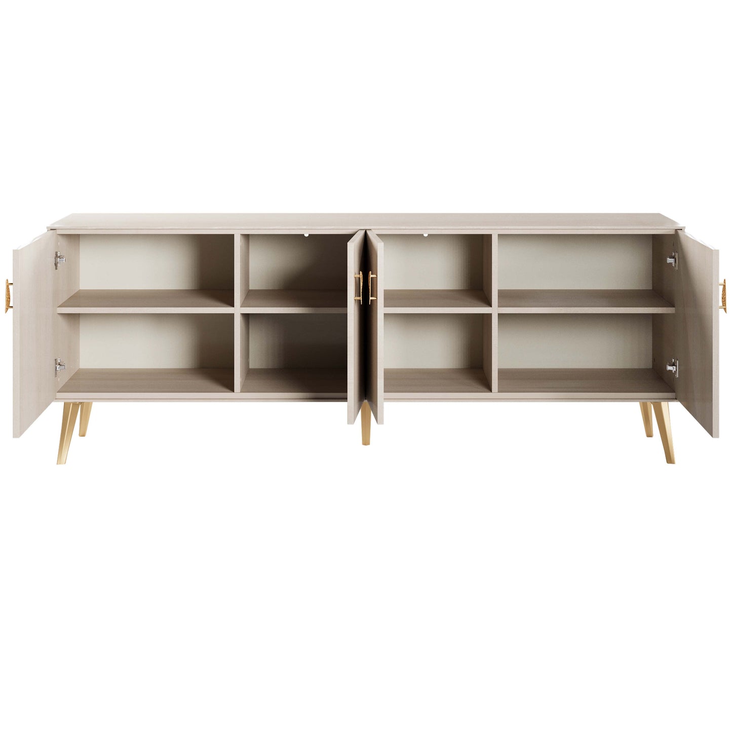 Manhattan Comfort Haley 79" White Mid-Century Modern Sideboard