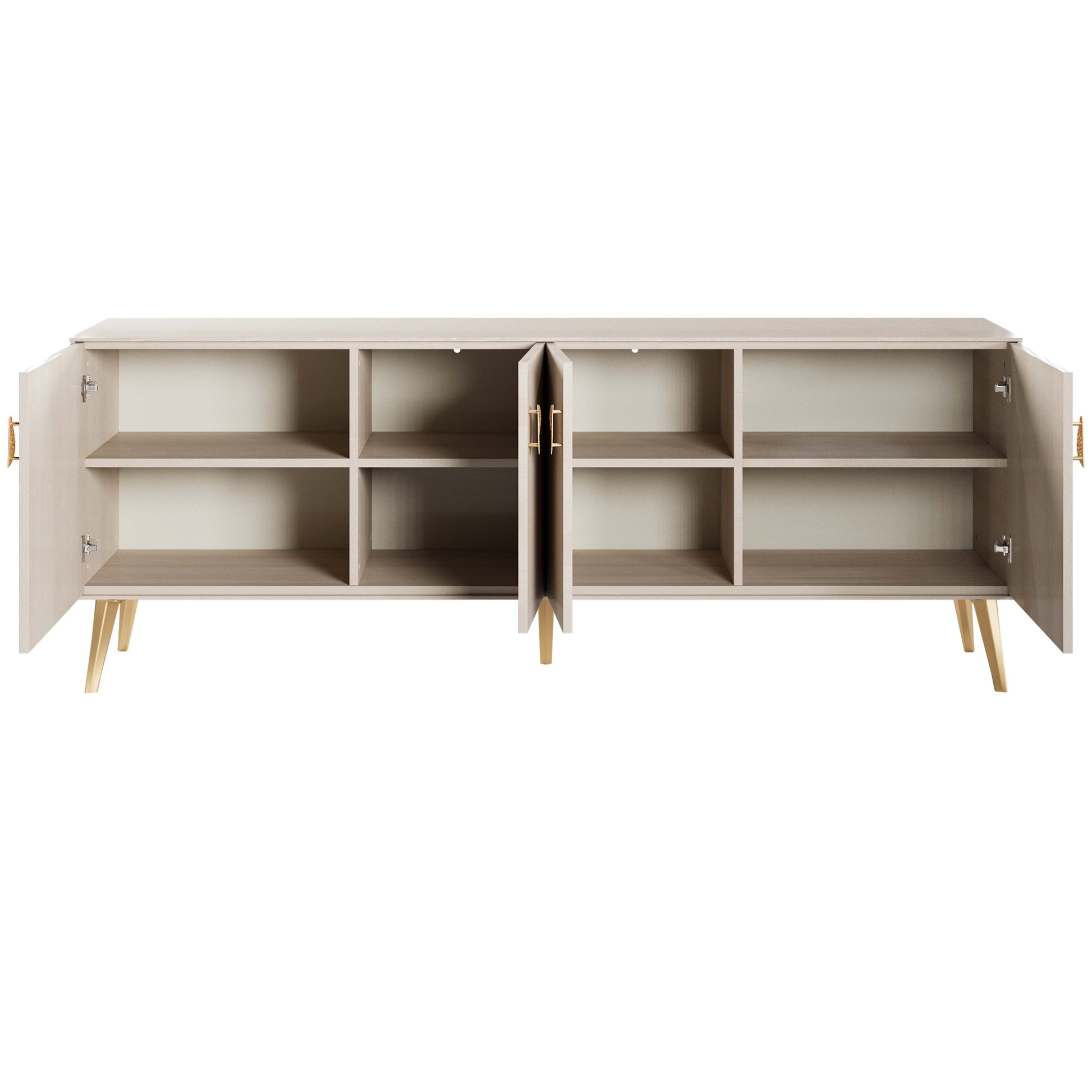 Manhattan Comfort Haley 79" White Mid-Century Modern Sideboard
