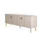 Manhattan Comfort Haley 79" White Mid-Century Modern Sideboard