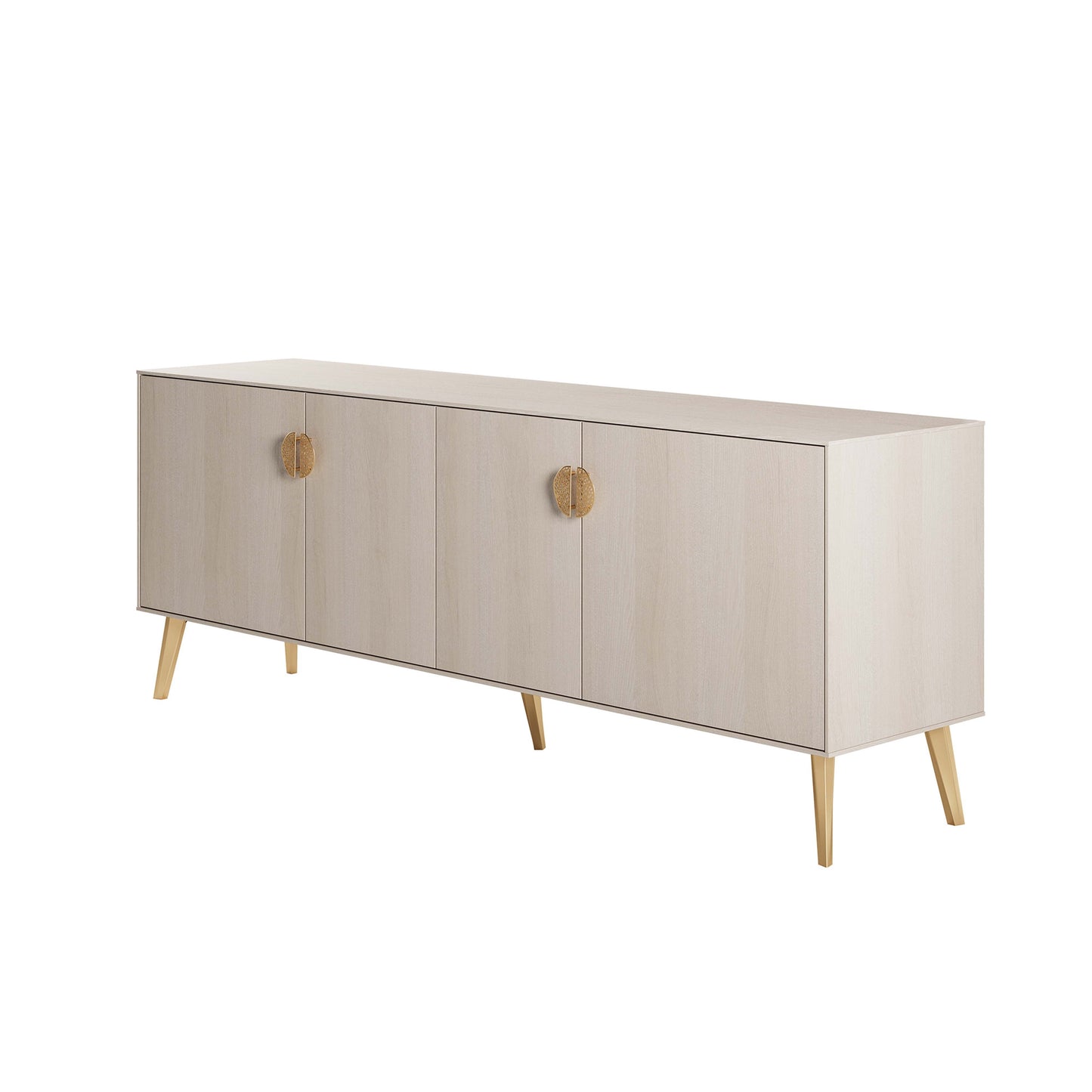 Manhattan Comfort Haley 79" White Mid-Century Modern Sideboard