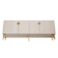 Manhattan Comfort Haley 79" White Mid-Century Modern Sideboard