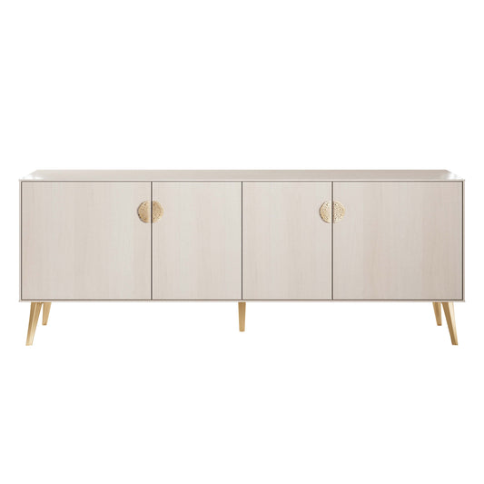 Manhattan Comfort Haley 79" White Mid-Century Modern Sideboard