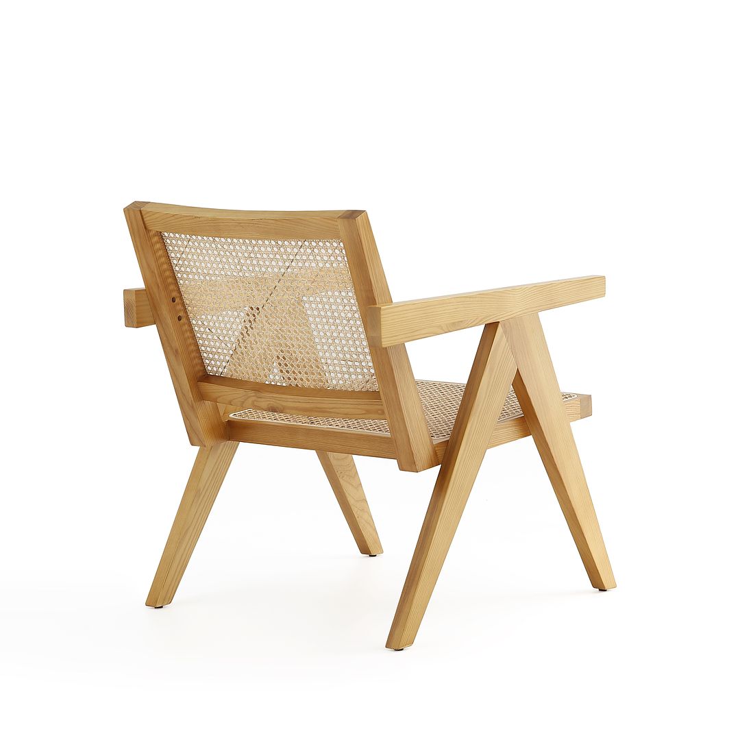 Manhattan Comfort Hamlet Accent Chair In Nature Cane