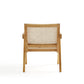 Manhattan Comfort Hamlet Accent Chair In Nature Cane