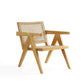 Manhattan Comfort Hamlet Accent Chair In Nature Cane