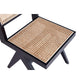 Manhattan Comfort Hamlet Black & Natural Cane Dining Chairs In A Set Of 4