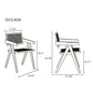 Manhattan Comfort Hamlet Dining Arm Chair In Nature Cane