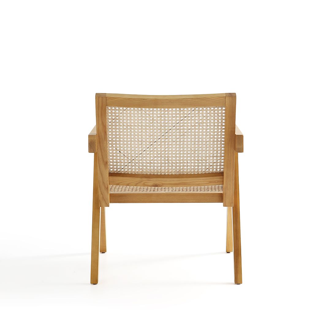Manhattan Comfort Hamlet Nature Cane Accent Chair In A Set Of 2