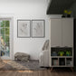 Manhattan Comfort Hampton 27" Off White Display Cabinet With 6-Shelves & Solid Wood Legs