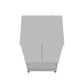 Manhattan Comfort Hampton 27" White Display Cabinet With 6-Shelves & Solid Wood Legs