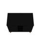 Manhattan Comfort Hampton 39" Black Buffet Stand Cabinet With 7 Shelves & Solid Wood Legs