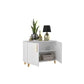 Manhattan Comfort Herald Double Side Cabinet With 2 Shelves In White