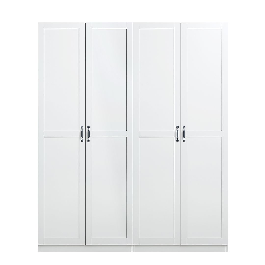 Manhattan Comfort Hopkins 2-Piece White Storage Cabinet 4.0