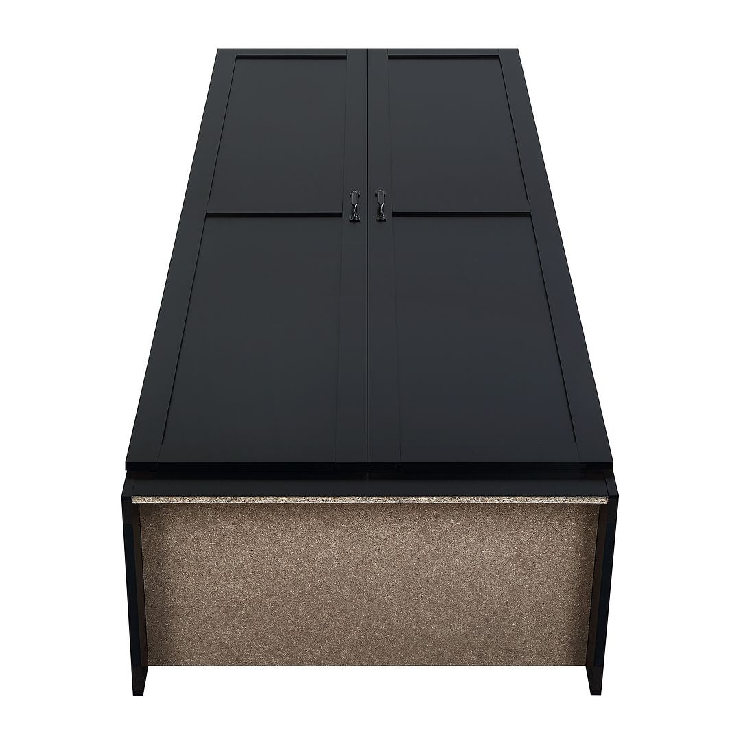 Manhattan Comfort Hopkins Black Storage Cabinet 2.0