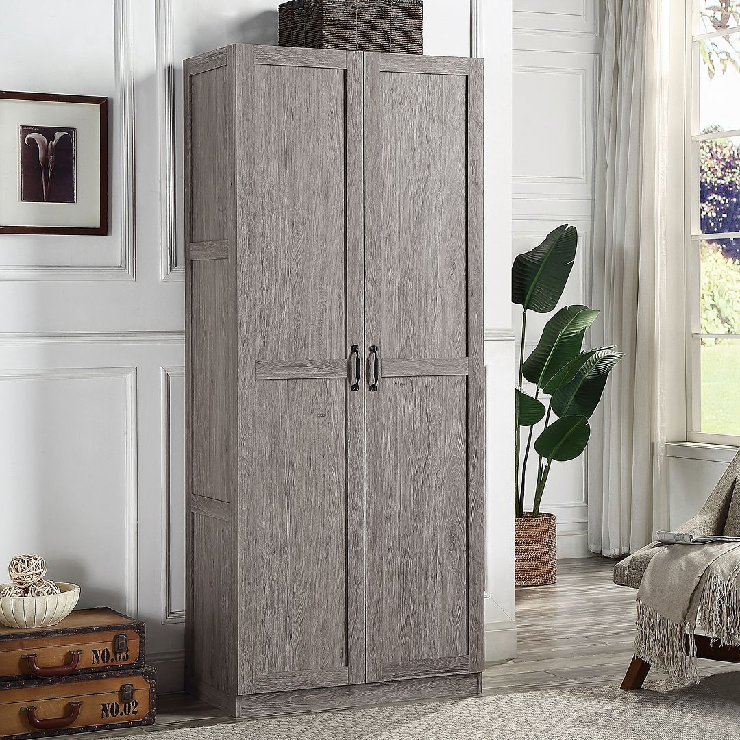 Manhattan Comfort Hopkins Gray Storage Cabinet 2.0