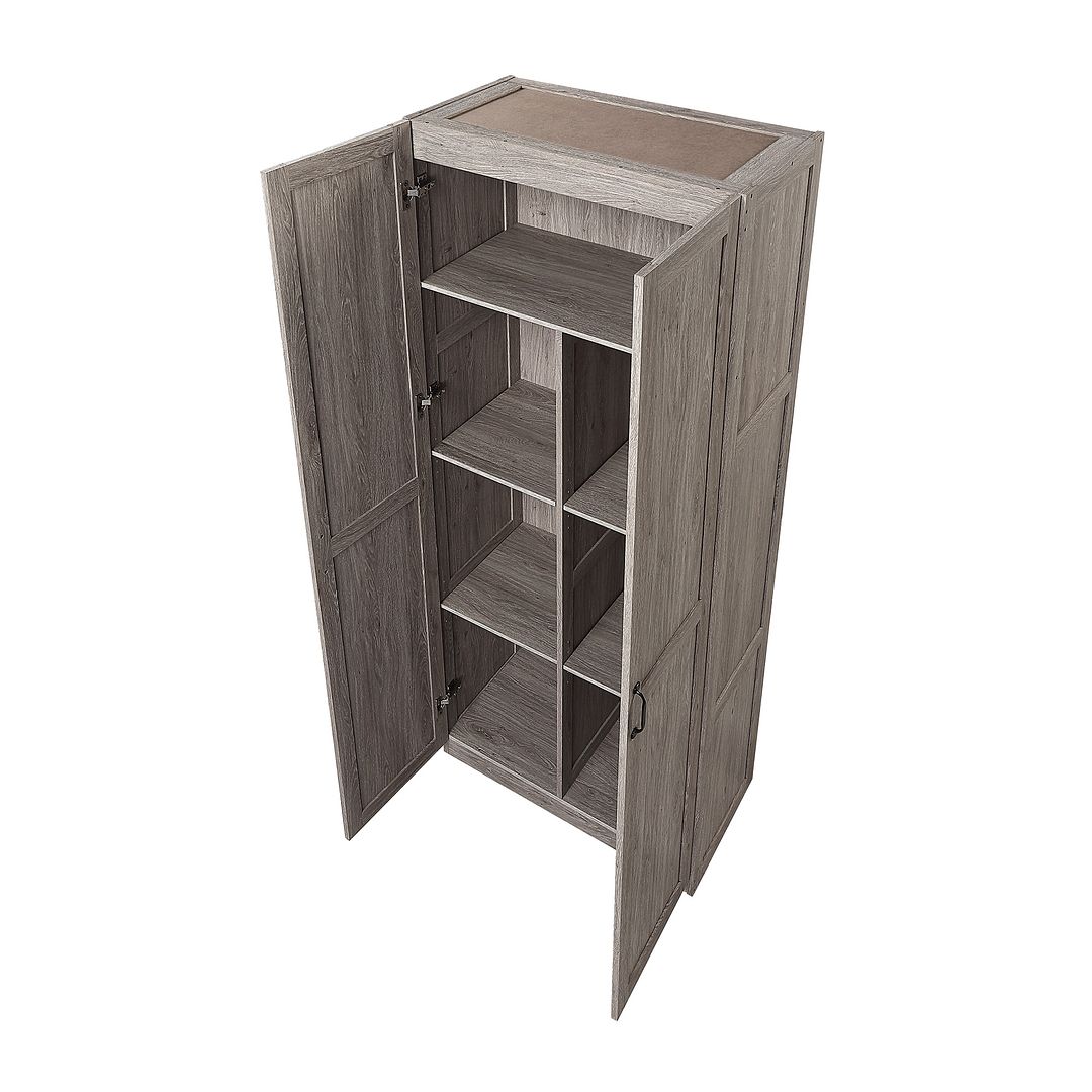 Manhattan Comfort Hopkins Gray Storage Cabinet 2.0