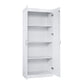 Manhattan Comfort Hopkins White Storage Cabinet 3.0