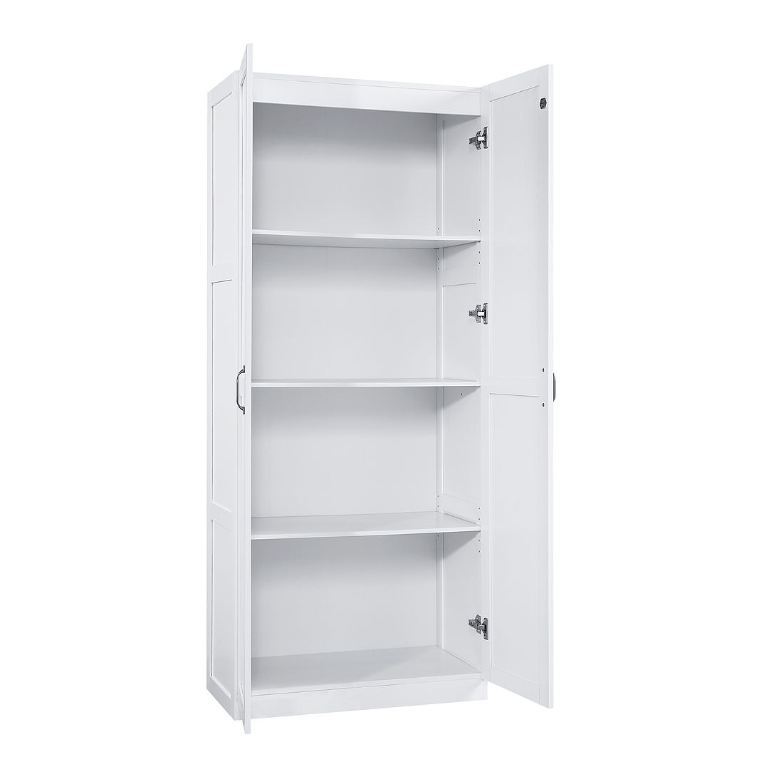 Manhattan Comfort Hopkins White Storage Cabinet 3.0