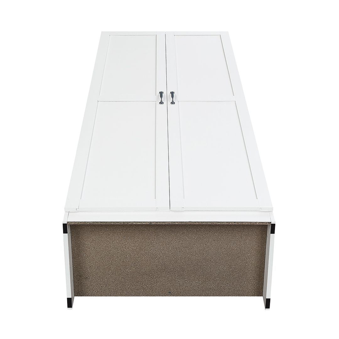 Manhattan Comfort Hopkins White Storage Cabinet 3.0