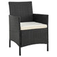 Manhattan Comfort Imperia Steel Rattan 4-Piece Patio Conversation Set With Cushions In Cream