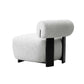 Manhattan Comfort Ivory & Black Modern Bartow Woven Fabric Accent Chair