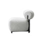 Manhattan Comfort Ivory & Black Modern Bartow Woven Fabric Accent Chair